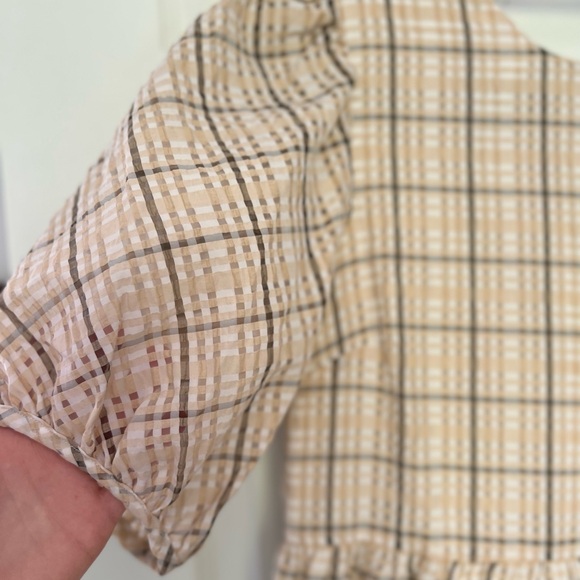 NWT English Factory Plaid Midi Dress - Picture 12 of 16